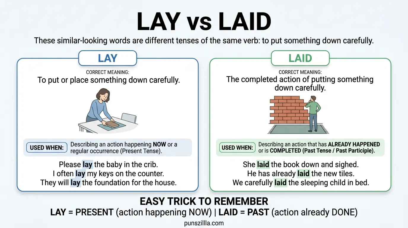 Lay Or Laid: Which One Is Correct?