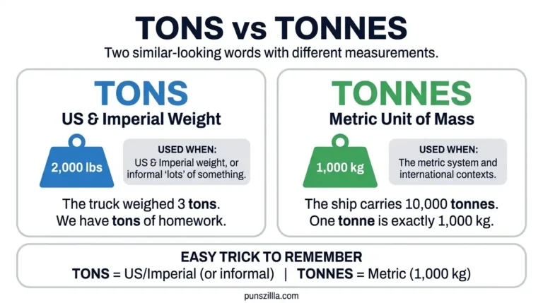 Tons or Tonnes